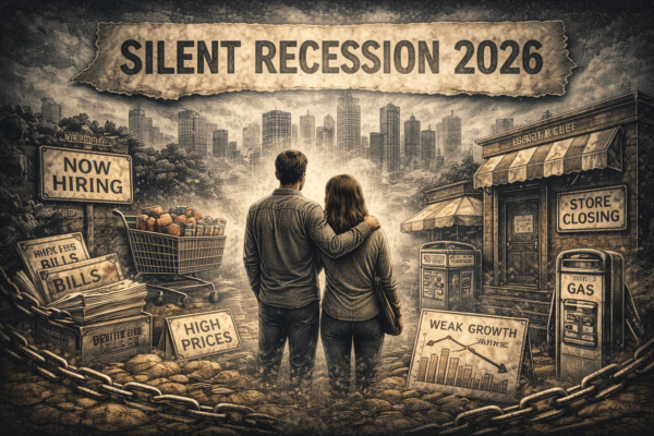 silent recession 2026 showing economic weakness without a major crash
