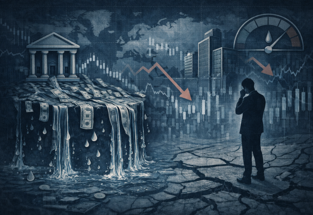 liquidity crunch 2026 showing tightening cash conditions in global financial markets