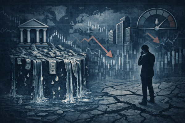 liquidity crunch 2026 showing tightening cash conditions in global financial markets