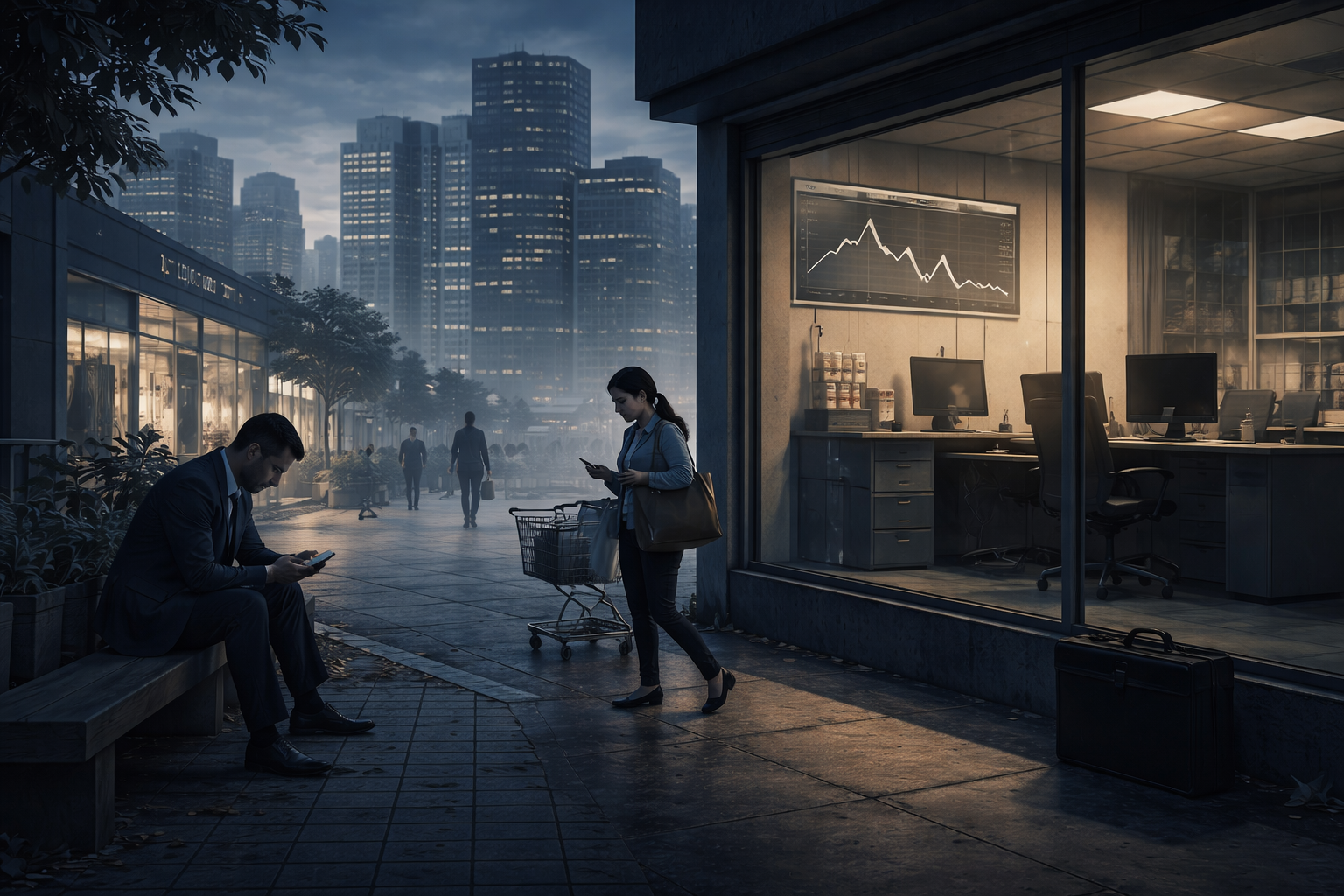 economic slowdown 2026 showing weak growth without recession