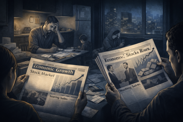 growth headlines don’t match reality in 2026 showing economic perception gap