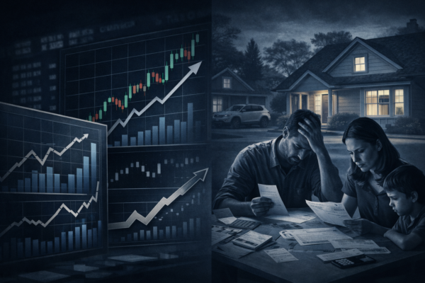 economic data vs real life showing gap between statistics and households