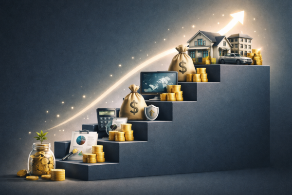 how to build wealth from scratch with savings and investing strategy