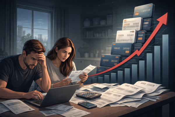 us credit card debt rising in 2026 affecting household finances