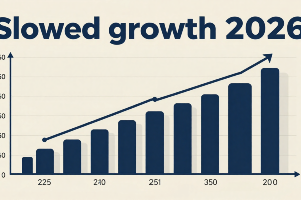 economic slowdown without recession in 2026 showing cautious growth