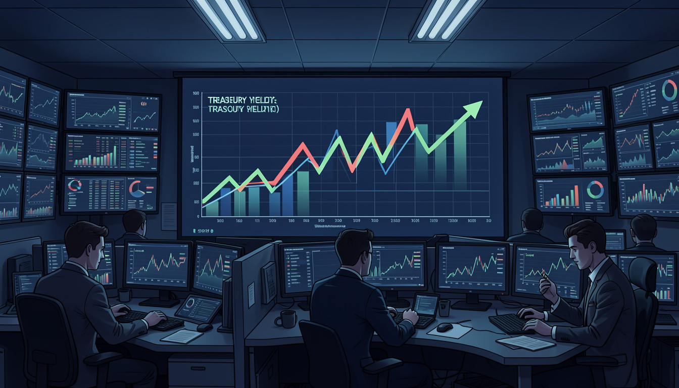 bond yields rising today creating market volatility