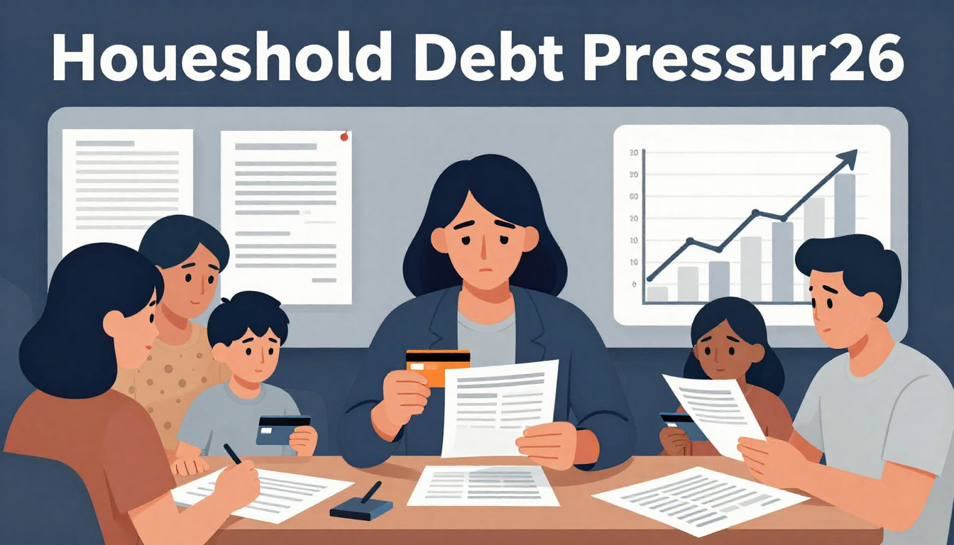 household debt pressure 2026 affecting consumer finances