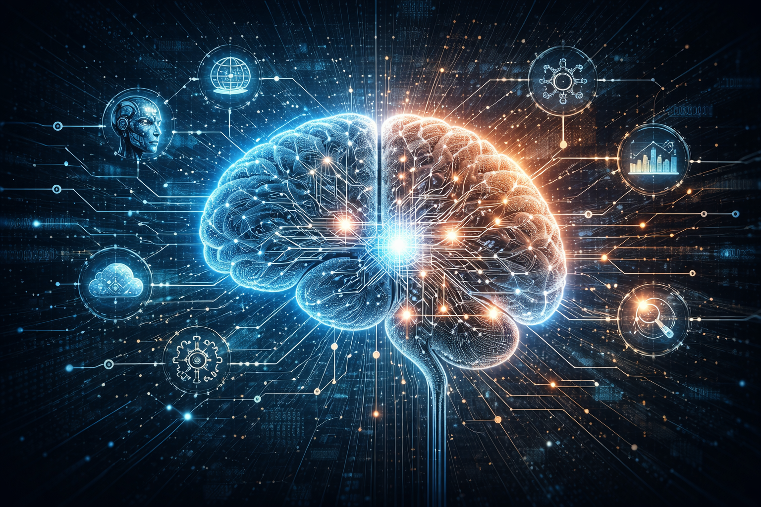 what is artificial intelligence explained with neural network and machine learning concept