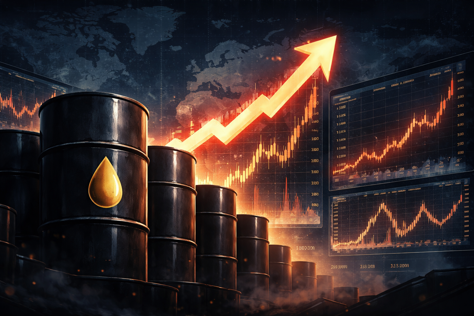 oil price surge impacting global markets and crude oil prices today