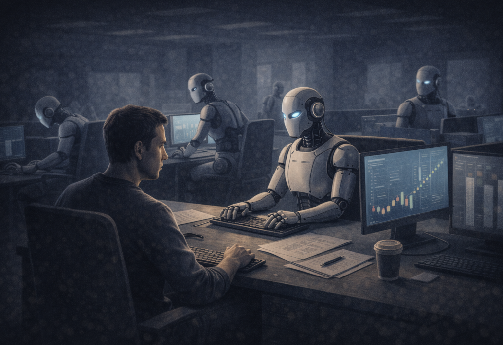 ai job replacement risk future jobs automation illustration
