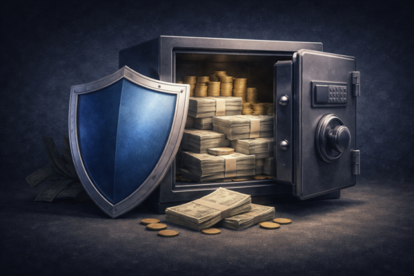 cash buffer strategy emergency fund financial safety illustration