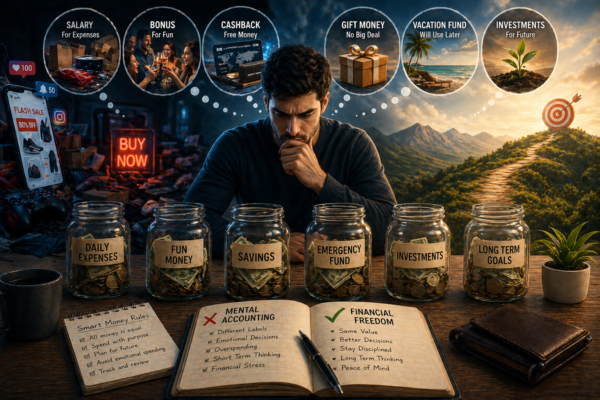 mental accounting meaning spending psychology illustration