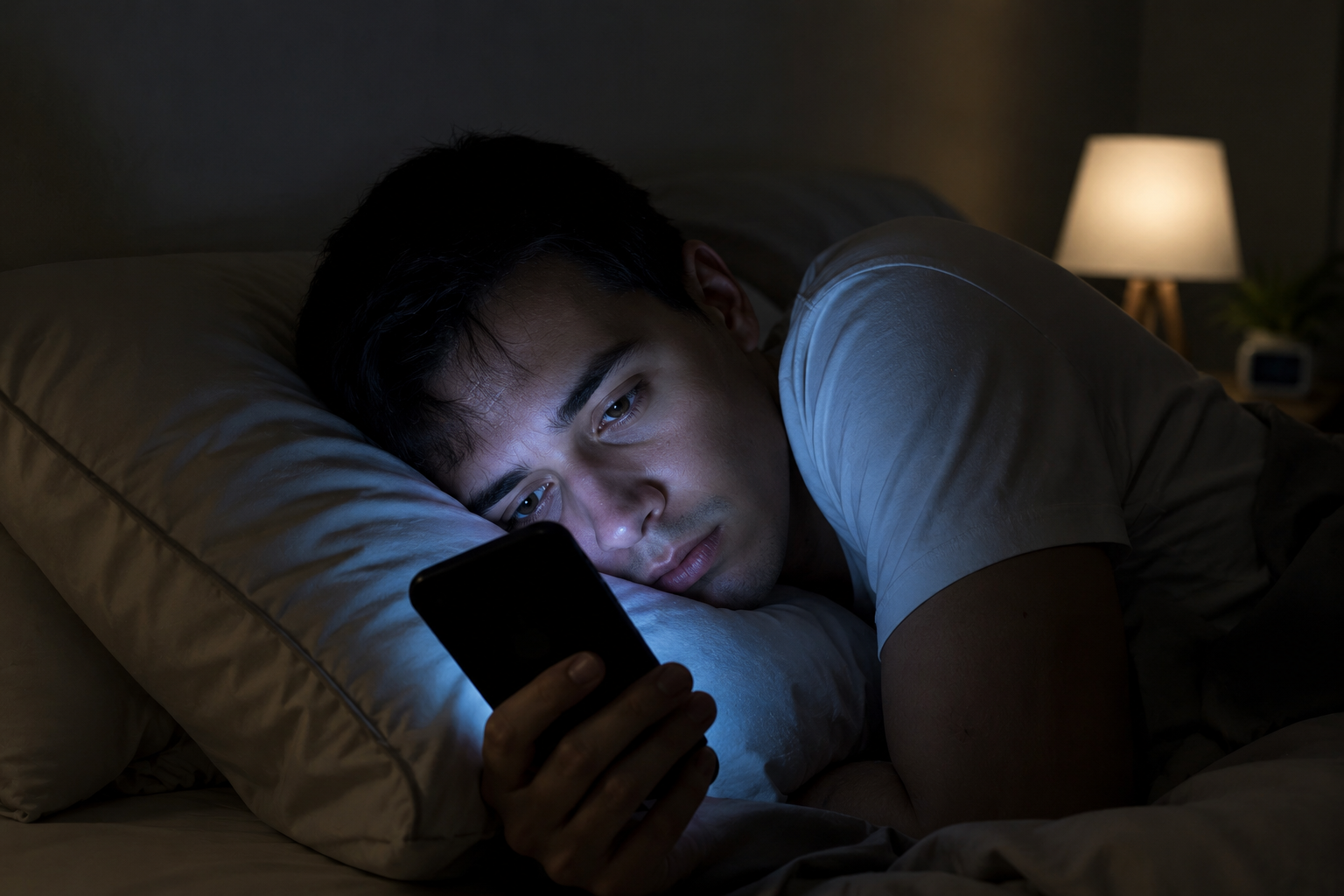 doomscrolling meaning endless negative social media scrolling illustration